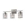 allen + roth 21.26-in 3-Light Brushed Nickel Traditional Vanity Light Bar