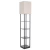 allen + roth  63-in Bronze Shelf Floor Lamp