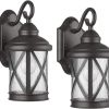 allen + roth  Castine 2-Pack 1-Light 10-in Bronze Outdoor Wall Light