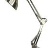 allen + roth  Embleton 26-in Adjustable Brushed Nickel Desk Lamp with Metal Shade