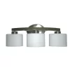 allen + roth  Merington 21.5-in 3-Light Brushed Nickel Transitional Vanity Light