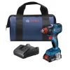 Bosch GDX18V-1800B12 18V EC Brushless 1/4 In. and 1/2 In. Two-in-One Bit/Socket Impact Driver Kit with 2.0 Ah SlimPack Battery