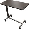 Drive Medical 13067 Non Tilt Top Overbed Table, Silver Vein