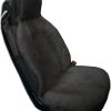 Eurow Genuine Australian Sheepskin Sideless Seat Cover - Gray