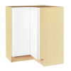 Hampton Bay Shaker Satin White Stock Assembled Lazy Susan Corner Base Kitchen Cabinet (28.5 in. x 34.5 in. x16.5 in.)