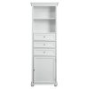 Home Decorators Collection Hampton Harbor 22 in. W x 10 in. D x 67-1/2 in. H Linen Cabinet in White