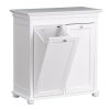 Home Decorators Collection Hampton Harbor 35 in. Double Tilt-Out Hamper in White