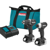 Makita CX203SYB 18V LXT Sub-Compact Lithium-Ion Brushless Cordless 2-piece Combo Kit (Driver-Drill/Impact Driver) 1.5Ah