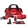 Milwaukee 2420-21-2460-20-48-11-2460 M12 12V Lithium-Ion HACKZALL Cordless Reciprocating Saw Kit with M12 Rotary Tool and 6.0 Ah XC Battery Pack