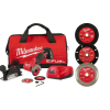 Milwaukee 2522-21XC-49-94-3000-49-94-3005-49-94-30 M12 FUEL 12-Volt 3 in. Lithium-Ion Brushless Cordless Cut Off Saw Kit with Battery Charger and 3 in. Blades (5-Pack)