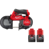 Milwaukee 2529-20-48-11-2411 M12 FUEL 12V Lithium-Ion Cordless Compact Band Saw With 1.5 Ah Battery Pack (2-Pack)