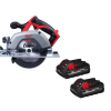 Milwaukee 2630-20-48-11-1837 M18 18V Lithium-Ion Cordless 6-1/2 in. Circular Saw with Two 3.0 Ah Batteries