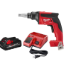 Milwaukee 2866-20-48-59-1835 M18 FUEL 18-Volt Lithium-Ion Brushless Cordless Drywall Screw Gun W/ 3.0Ah Battery and Charger