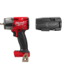 Milwaukee 2960-20-49-16-2960 M18 FUEL 18V Lithium-Ion Mid Torque Brushless Cordless 3/8 in. Impact Wrench with Friction Ring, Protective Boot