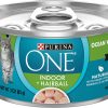 Purina ONE Indoor Natural High Protein Pate Wet Cat Food, Indoor Advantage Ocean Whitefish & Rice - (12) 3 oz. Pull-Top Cans