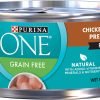 Purina ONE Natural Grain Free Wet Cat Food Pate Chicken Recipe - (24) 3 oz. Pull-Top Cans