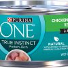 Purina ONE Natural High Protein Wet Cat Food True Instinct Chicken and Turkey Recipe in Gravy - (24) 3 oz. Pull-Top Cans