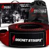 Rocket Straps Tow Strap - 3' x 30' Heavy Duty Tow Strap | 30,000 Pound Rated Capacity Recovery Strap | Vehicle Tow Straps with Protected Loop Ends | Emergency Off-Road Tow Rope | storage bag