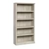 SAUDER 69.76 in. Chestnut Wood 5-shelf Standard Bookcase with Adjustable Shelves