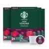 Starbucks Dark Roast K-Cup Coffee Pods Caffè Verona for Keurig Brewers 4 boxes (96 pods total)