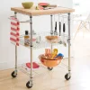 TRINITY EcoStorage® Bamboo Top Kitchen Cart