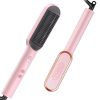 TYMO Hair Straightener Brush, Hair Straightening Comb for Women with 5 Temp 20s Fast Heating & Anti-Scald