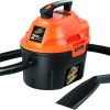 Armor All AA255 2.5 Gallon 2 Peak HP Wet/Dry Utility Shop Vacuum , Orange