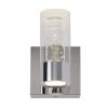 Artika Essence 4.3 in. 1-Light Chrome LED Modern Indoor Wall Sconce with Bubble Glass for Hallway and Bathroom