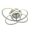 Artika FM-SB-CR10 Swirl Butterfly 16 in. 1-Light Chrome Modern LED Flush Mount Ceiling Light for Kitchen and Bedroom