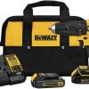 DEWALT DCD778E1 1/2-in 20-volt Max 1.7-Amp Variable Brushless Cordless Hammer Drill (1-Battery Included)