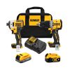 DeWalt DCK249E1M1 20V MAX XR Compact Hammer Drill/Driver 2-Tool Combo Kit w/ (1)2 Ah and (1)4 Ah Battery