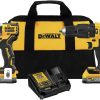 Dewalt DCK276E2 20V MAX Brushless Lithium-Ion Cordless Hammer Drill and Impact Driver Combo Kit with Compact Batteries