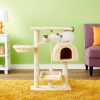 Go Pet Club 36-in Faux Fur Cat Tree & Condo, Beige