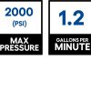 Greenworks GPW2000-1 2000 PSI 1.2-Gallon-GPM Cold Water Electric Pressure Washer