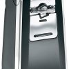 Hamilton Beach (76606ZA) Smooth Touch Electric Automatic Can Opener with Easy Push Down Lever, Opens All Standard-Size and Pop-Top Cans, Extra Tall, Black and Chrome