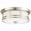 Home Decorators Collection 23952 Portland Court 14 in. Brushed Nickel LED Flush Mount Ceiling Light