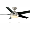 Home Decorators Collection 51565 Windward 44 in. LED Brushed Nickel Ceiling Fan with Light Kit