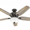 Hunter 53366 Channing 54 in. LED Indoor Easy Install Noble Bronze Ceiling Fan with HunterExpress Feature Set and Remote