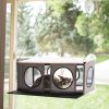 K&H Pet Products EZ Mount Penthouse Cat Window Perch, Grey & Black