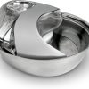 Pioneer Pet Stainless Steel Dog & Cat Fountain Raindrop Design, 60-oz