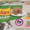Purina Friskies Farm Favorites Chicken & Carrots & Salmon & Spinach Pate Wet Cat Food Variety Pack, 5.5-oz can, case of 24