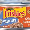 Purina Friskies Gravy Wet Cat Food Shreds Chicken and Salmon Dinner in Gravy - (24) 5.5 oz. Cans