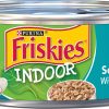 Purina Friskies Indoor Wet Cat Food Indoor Meaty Bits Saucy Seafood Bake in Sauce - (24) 5.5 oz. Cans