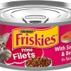 Purina Friskies Wet Cat Food Prime Filets With Salmon and Beef in Sauce - (24) 5.5 oz. Cans