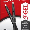 Sharpie S-Gel, Gel Pens, Medium Point (0.7mm), Black Ink Gel Pen, 36 Count