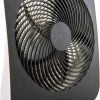 Treva 10-Inch Portable Desktop Battery Fan, Powered by Battery and/or AC Adapter - Air Circulating with 2 Cooling Speeds