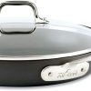 All-Clad HA1 Hard Anodized Nonstick Frying Pan with Lid, 12 Inch Pan Cookware, Medium Grey -