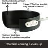 All-Clad HA1 Hard Anodized Nonstick Frying Pan with Lid, 12 Inch Pan Cookware, Medium Grey -