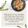 All-Clad HA1 Hard Anodized Nonstick Frying Pan with Lid, 12 Inch Pan Cookware, Medium Grey -