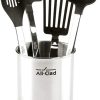 All-Clad Scratch & Heat-Resistant Nylon Tools with Stainless Steel Handles and Caddy, 5-Piece